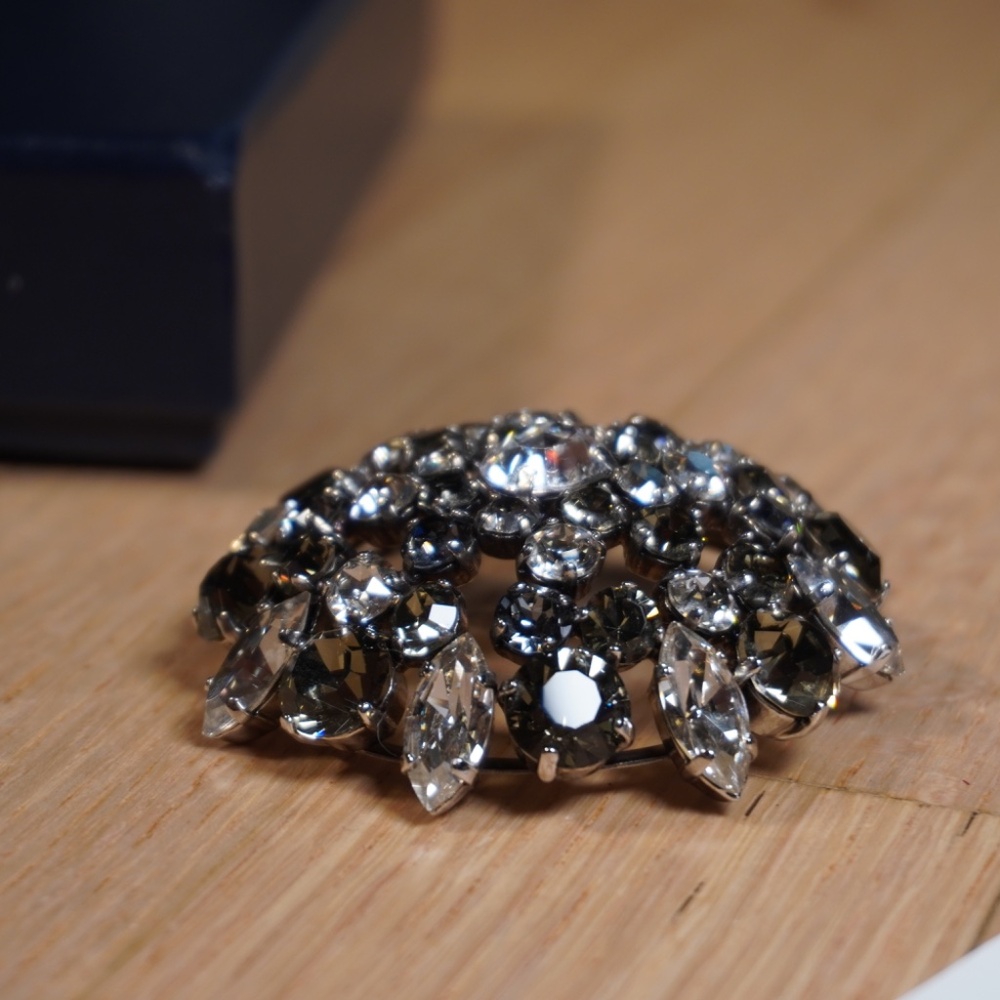 Ralph Lauren Gemstone Brooch Silver OS Brand New